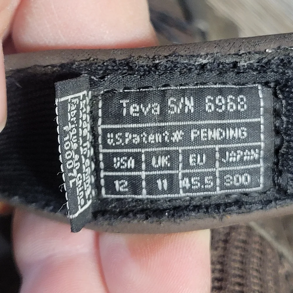Teva Deacon Fisherman Sandal Men's  Brown Hook & Loop Mesh Water Resistant Sz 12